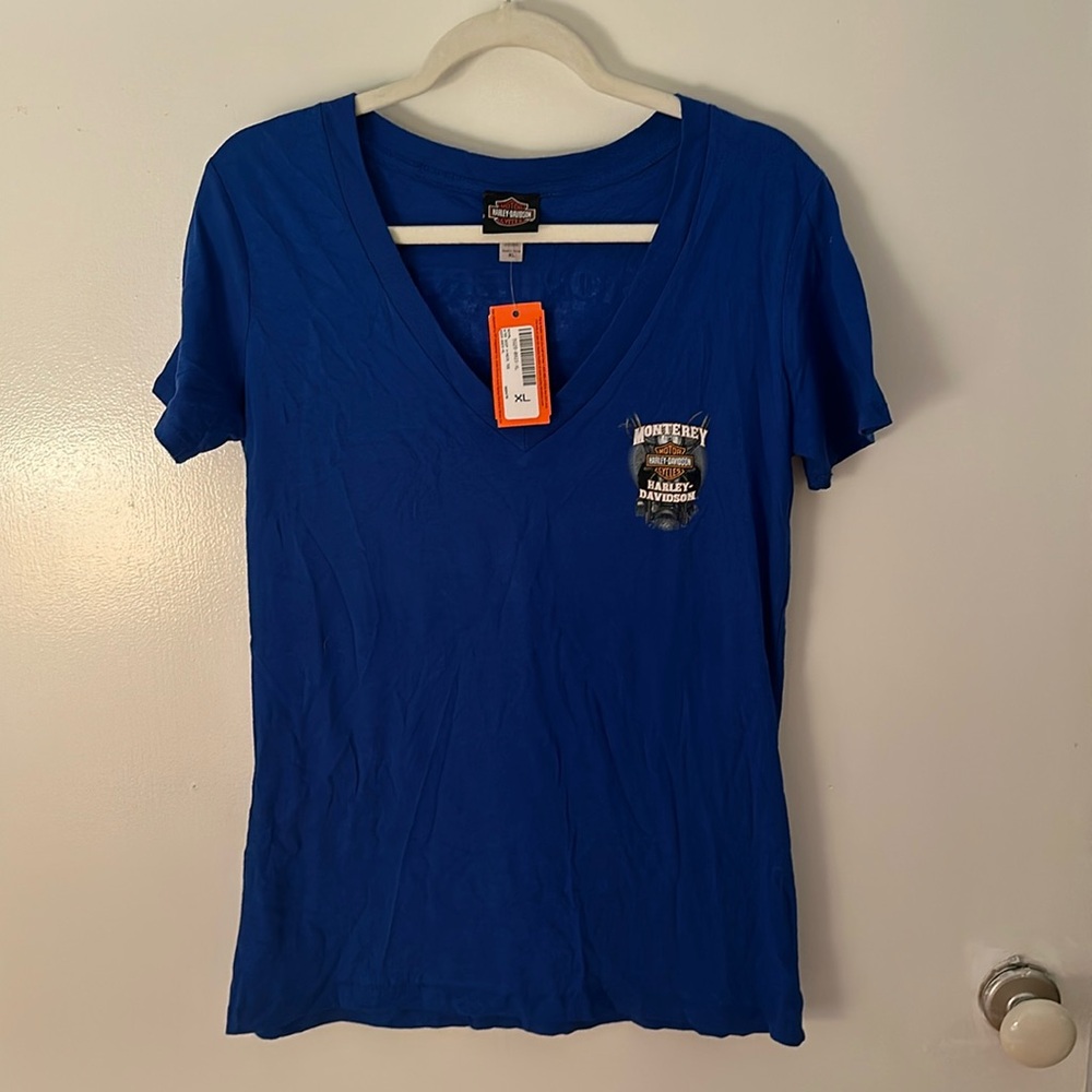 Harley Davidson Monterey, CA T shirt V neck